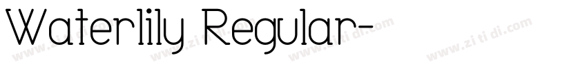 Waterlily Regular字体转换